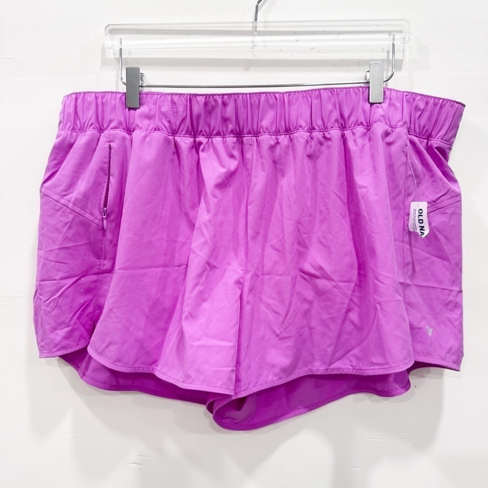Old Navy Purple Running Shorts Lined 3” Size 2X
